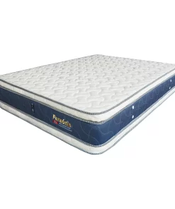 Vista lateral del colchón Pillowtop Faraón con espuma de altísima densidad y soporte extra - Industrias Celco